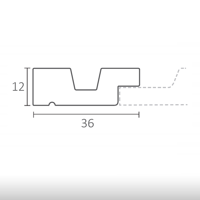 XPS Groove end trim - 008